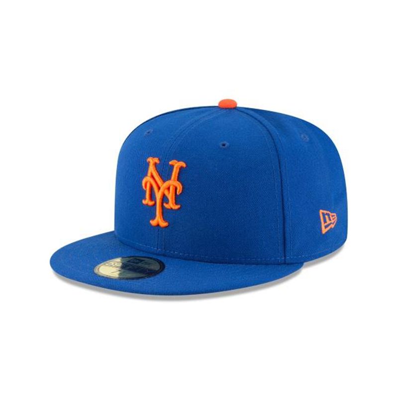 MLB New York Mets Authentic Collection 59Fifty Fitted (QJV8268) - Blue New Era Caps